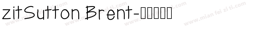 zitSutton Brent字体转换